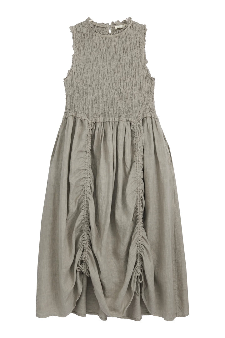 Bypias | Hacienda Linen Dress | Taupe