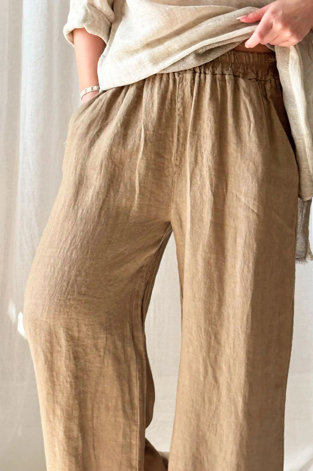 Bypias | Havana Linen Pants | Savanna