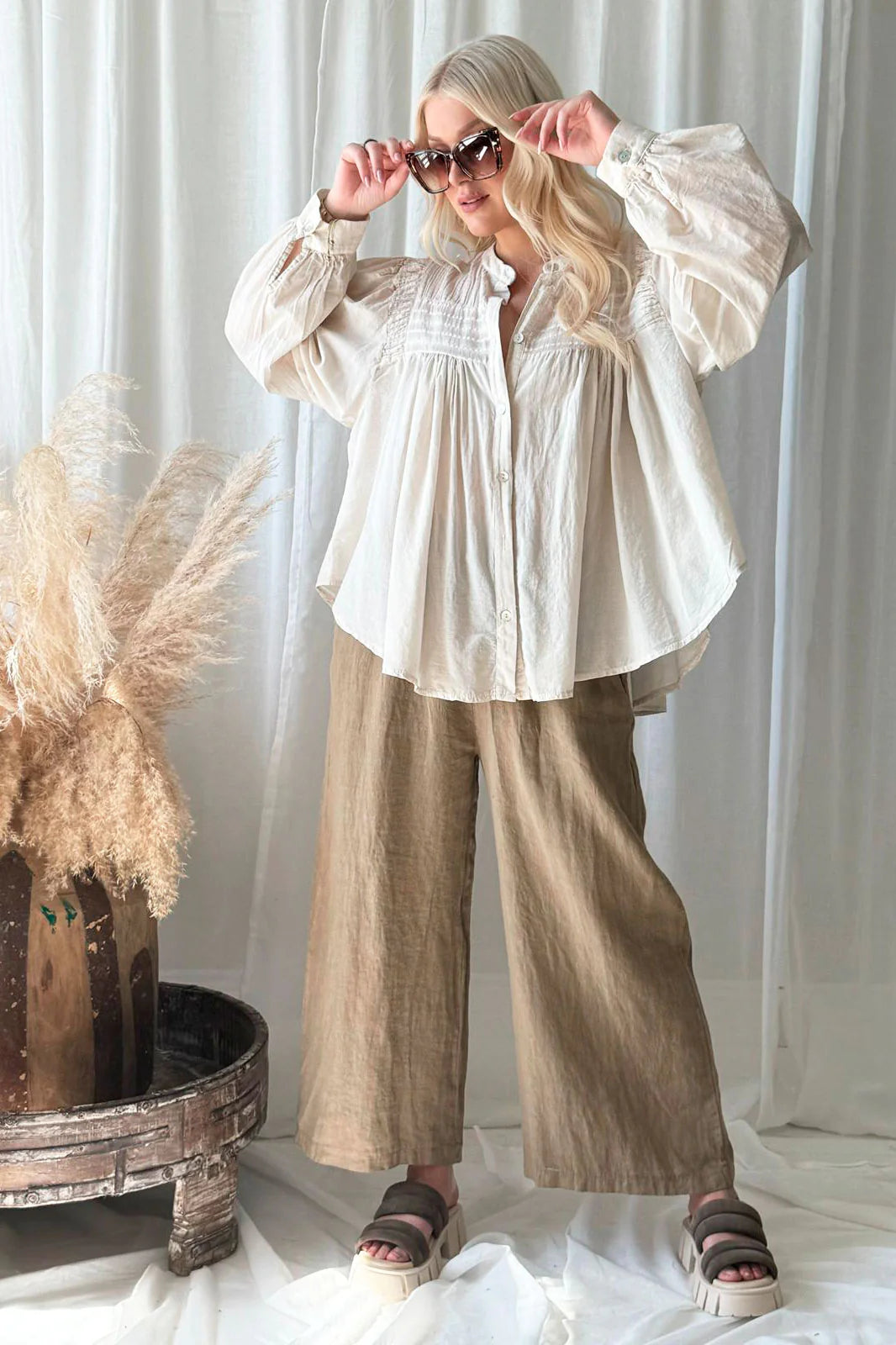 Bypias | Havana Linen Pants | Savanna