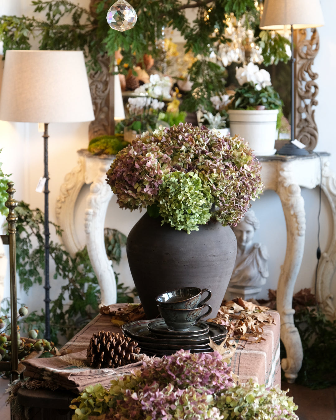 Classic Earthen Large Brown Vase | 32.5 x 32.5 x 40cm