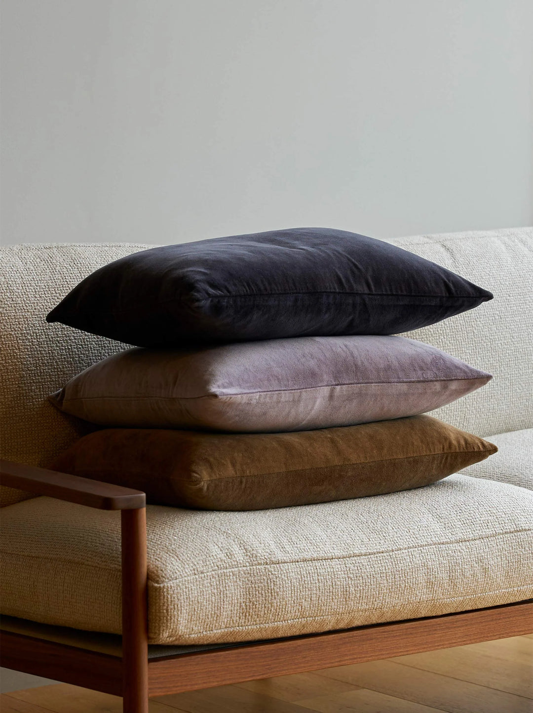Blue Black Velvet Cushion Cover | 60x40cm (Insert Sold Separately)