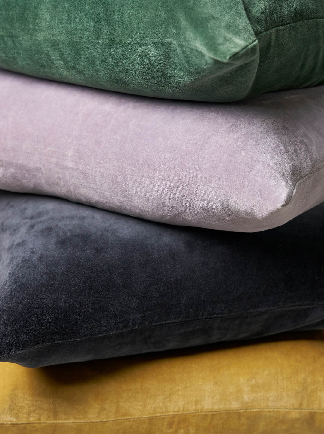 Blue Black Velvet Cushion Cover | 60x40cm (Insert Sold Separately)