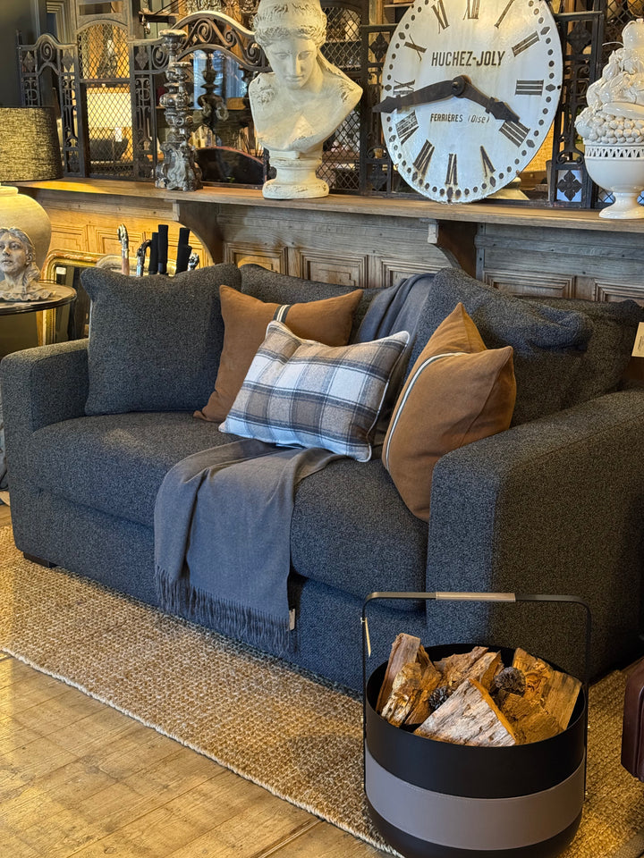 Aspen Shona 2 Str Sofa | Profile Envy Raven | Nero Foot | Luxura Foam Seat Upgrade