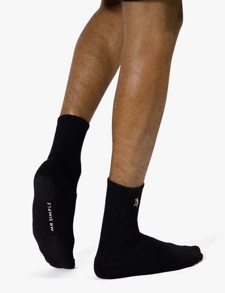 Simple | Mister Sock 3 Pack | Black Kookaburra