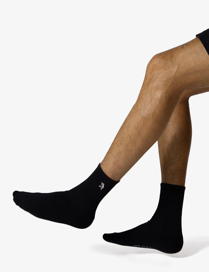 Simple | Mister Sock 3 Pack | Black Kookaburra
