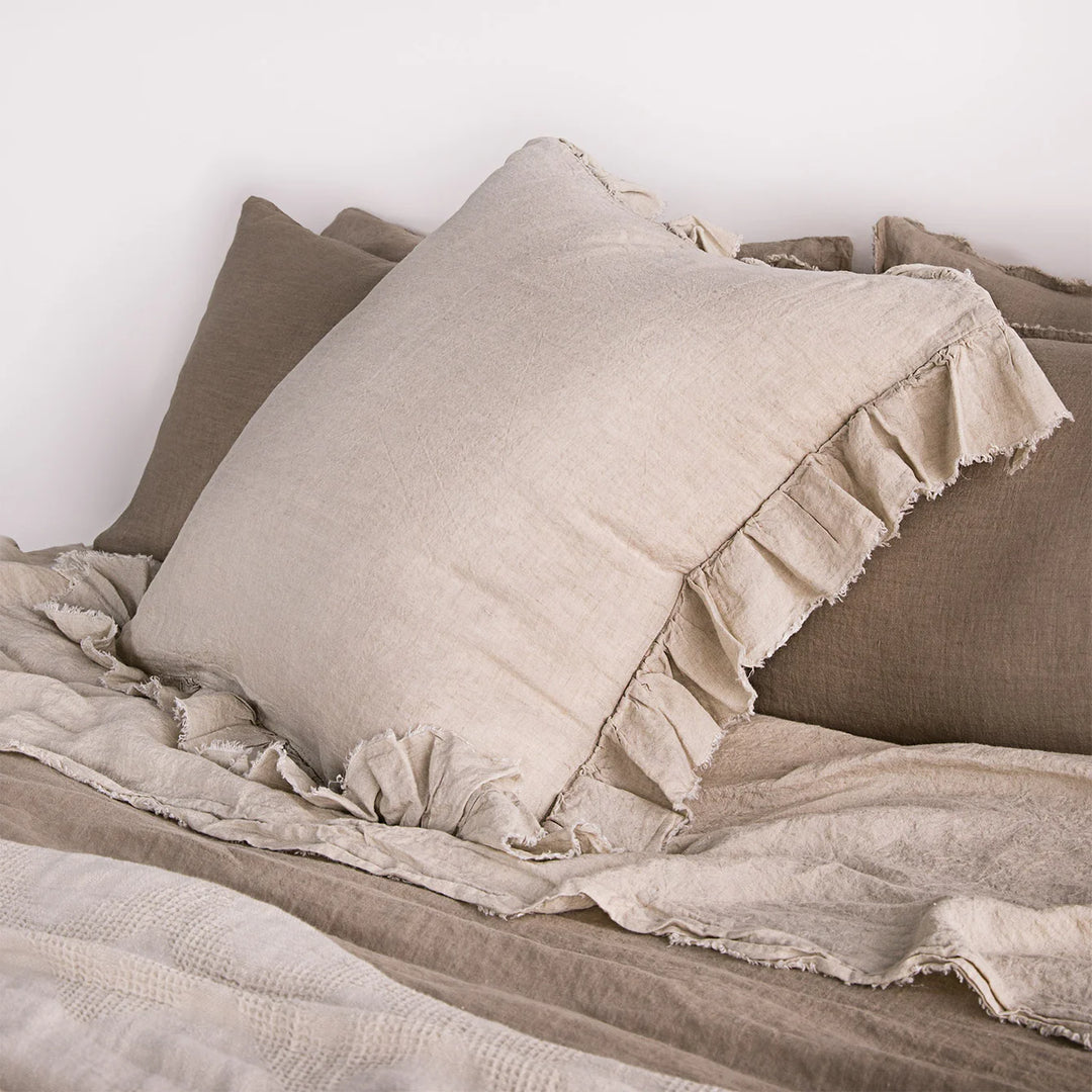 Kristine Euro Pillowcase + Ruffle | Sable-Suzie Anderson Home