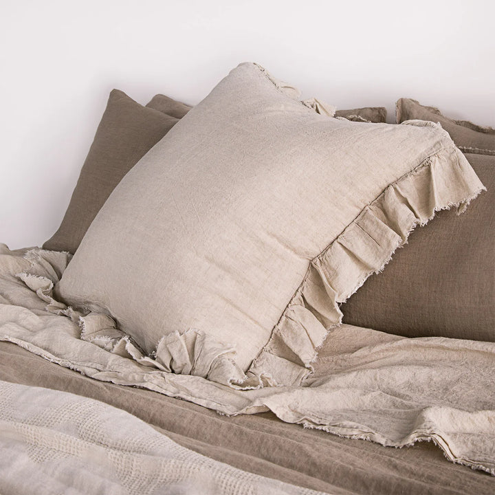 Kristine Euro Pillowcase + Ruffle | Sable-Suzie Anderson Home