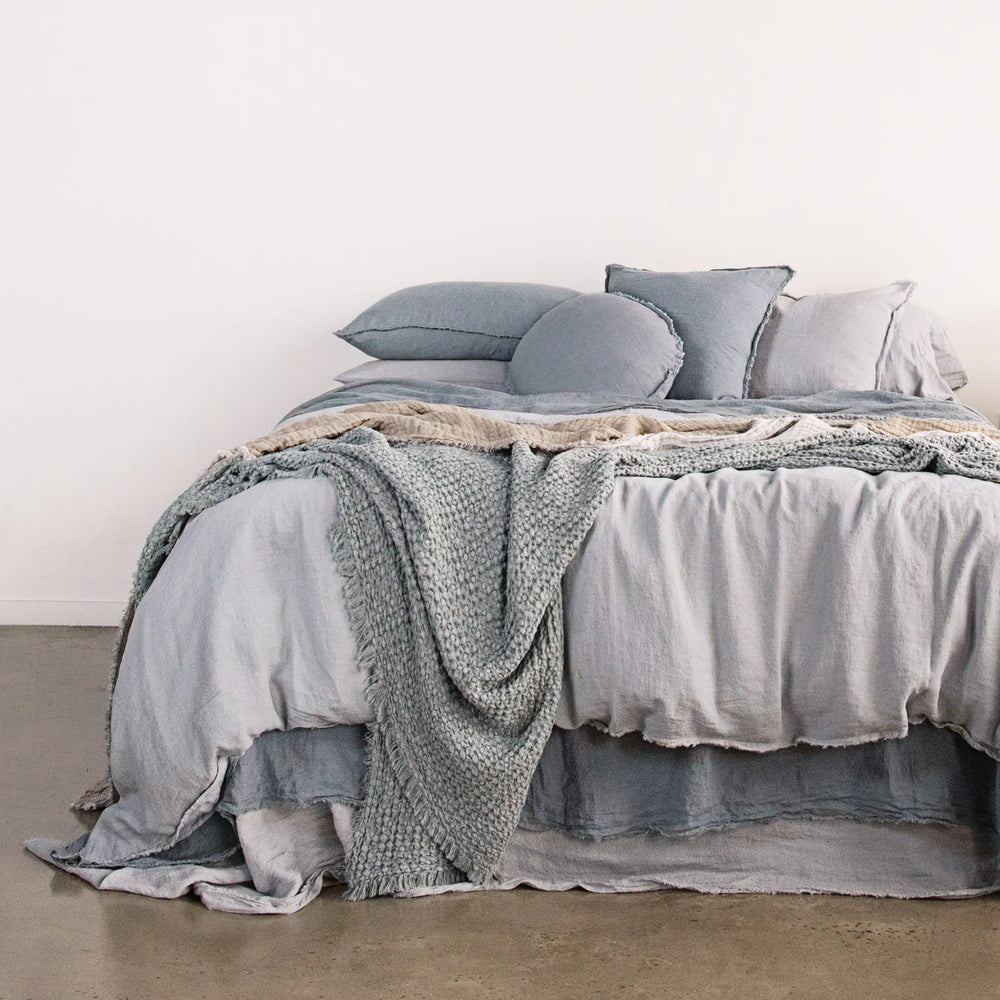 Flocca Duvet Cover | King | Fog-Suzie Anderson Home