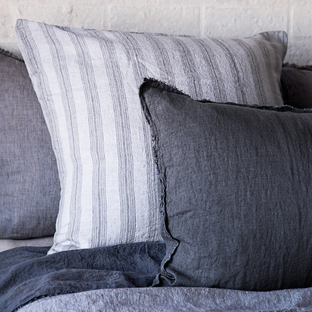 Basix Euro Pillowcase Group Stripe | Tempest/Fog-Suzie Anderson Home