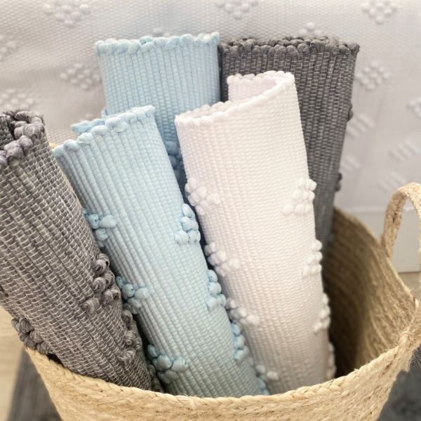 Spot Cotton Bathmat | White