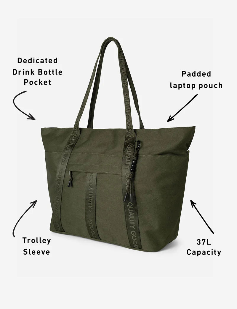 Simple | Jasper Large Tote | Army Green