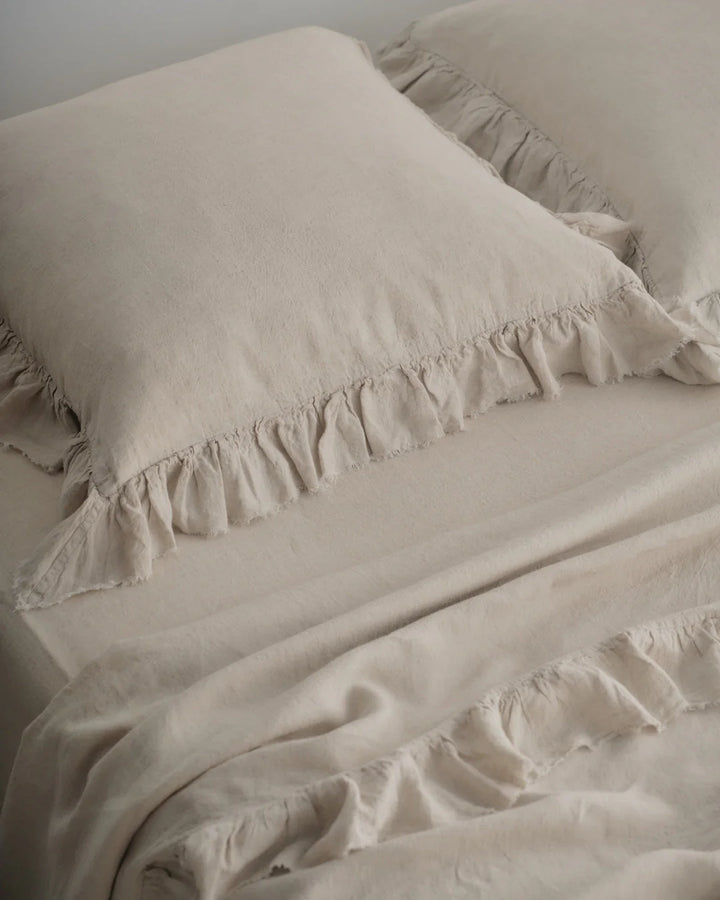 Kristine Euro Pillowcase + Ruffle | Sable