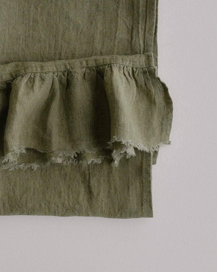 Kristine Linen Guest Towel + Ruffle | Armee