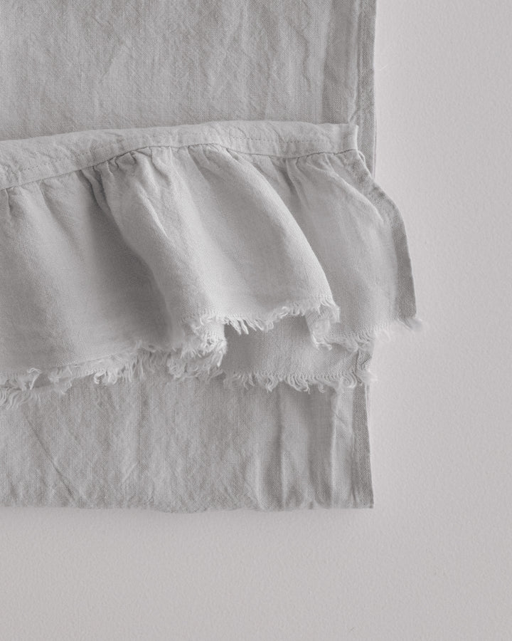 Kristine Guest Towel + Ruffle | Fog