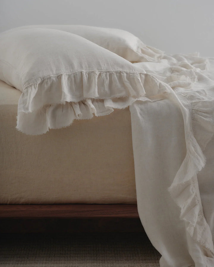 Kristine Standard Pillowcase + Ruffle | Petra