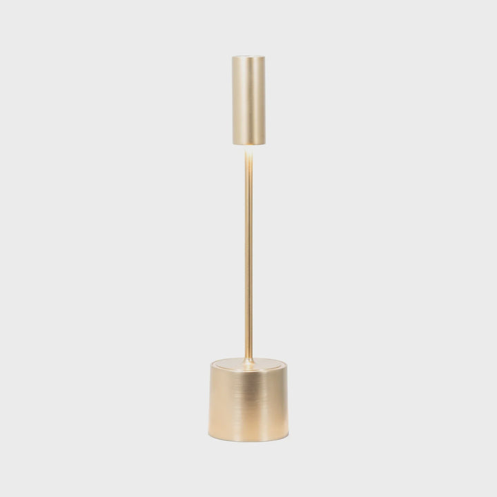 Karoline Brushed Brass Alfresco Rechargeable Table Lamp