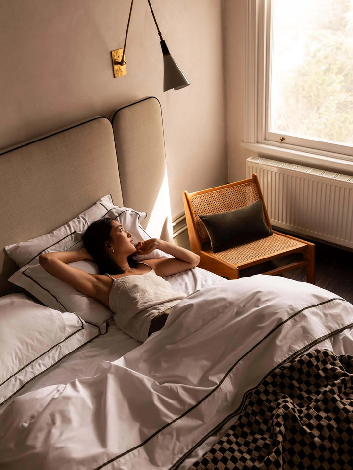 Grosgrain Olive Euro Pillowcase