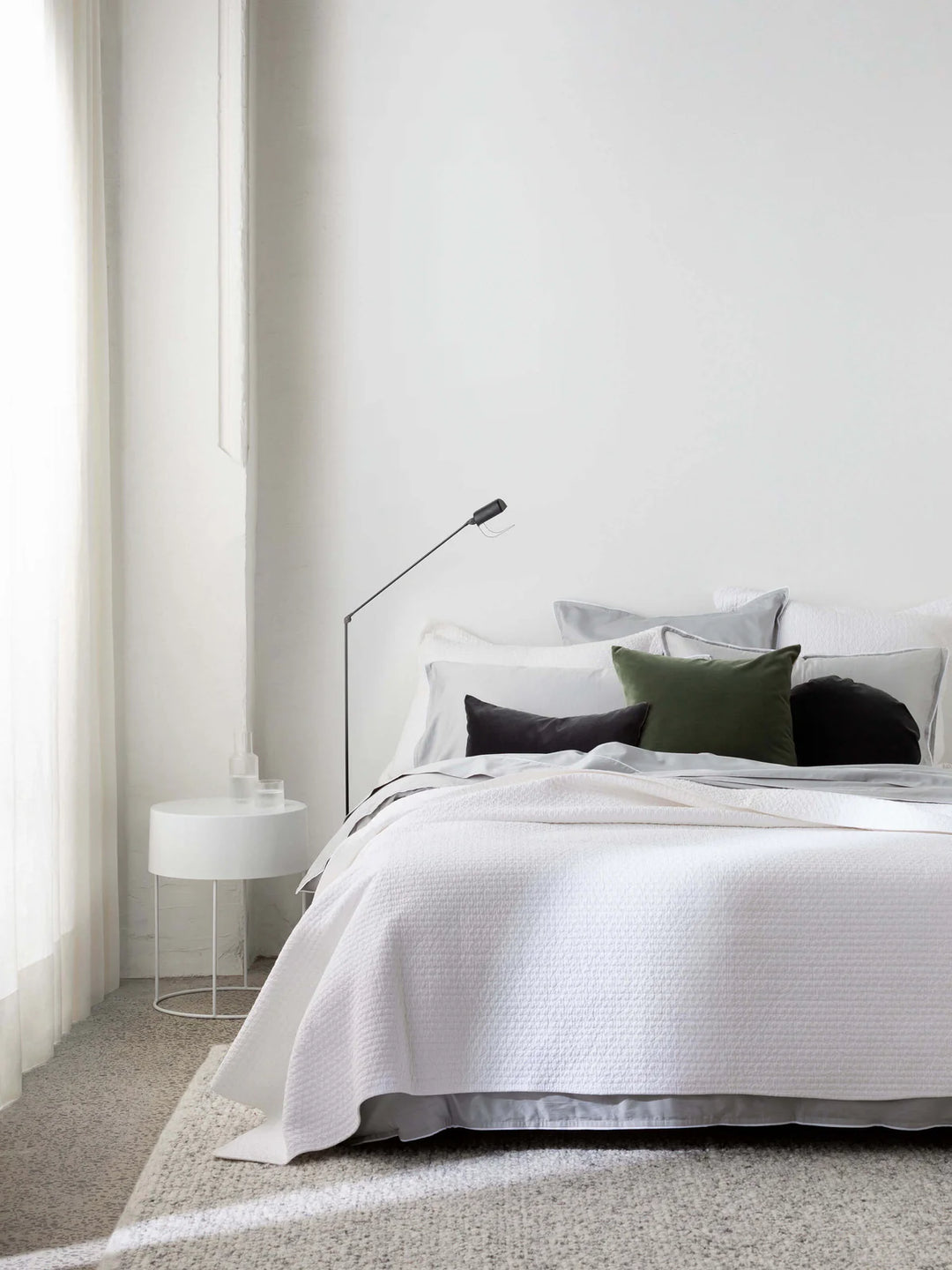 Etro Velvet & Linen Cushion & Insert | Eucalypt | 50x50cm