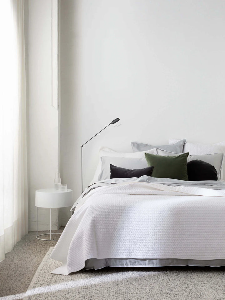 Etro Velvet & Linen Cushion & Insert | Eucalypt | 50x50cm