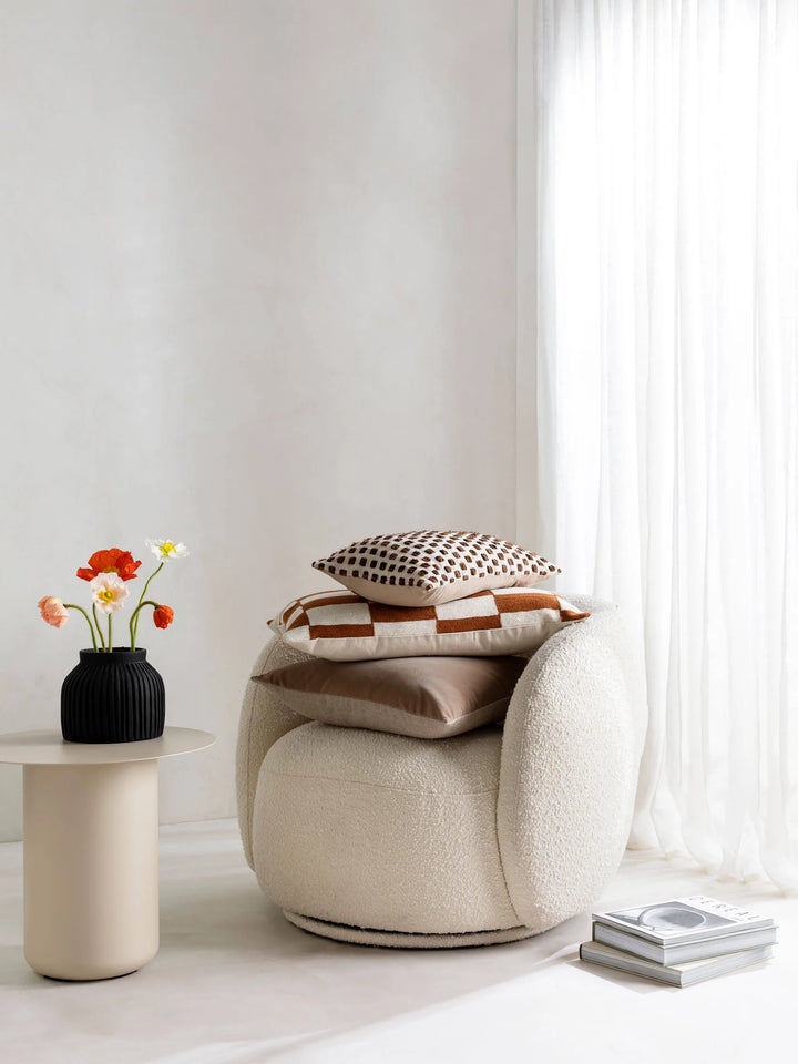 Etro Velvet & Linen Cushion & Insert | Cacao | 50x50cm