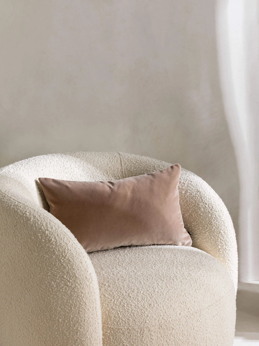 Etro Mini Velvet & Linen Cushion & Insert | Cacao | 30x50cm