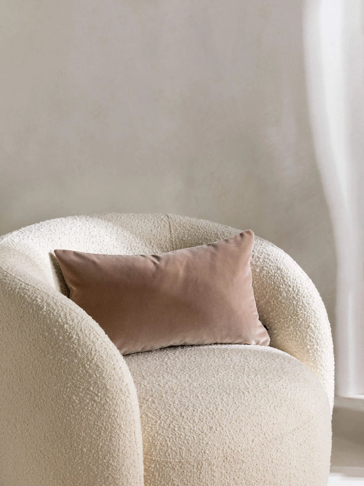 Etro Mini Velvet & Linen Cushion & Insert | Cacao | 30x50cm