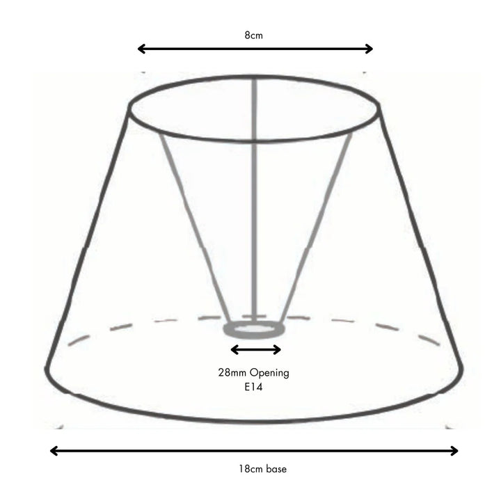 Blue Hydrangea Scalloped Lamp Shade