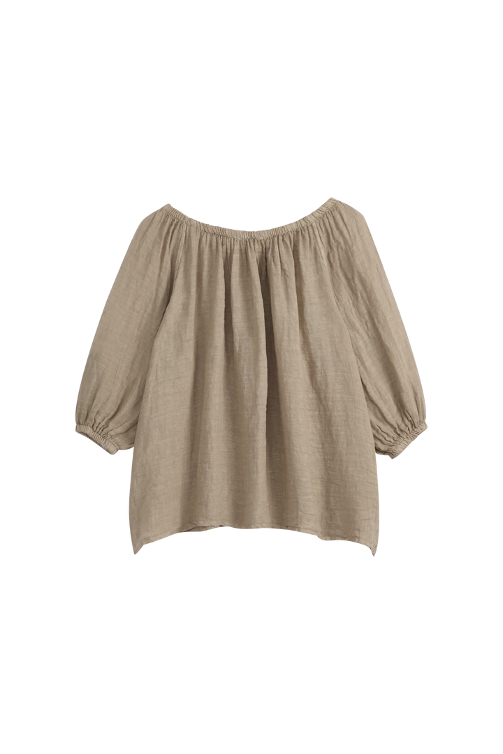 Bypias | Lily Linen Top | Cashmere
