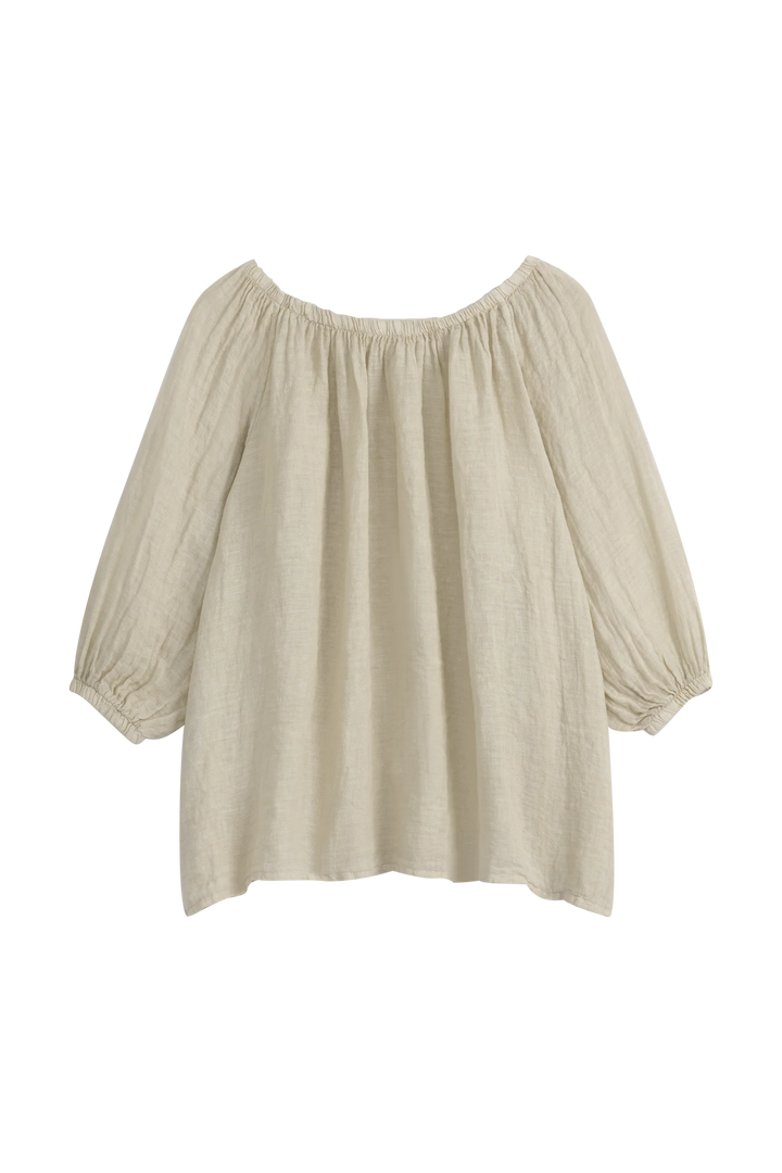 Bypias | Lily Linen Top | Sand