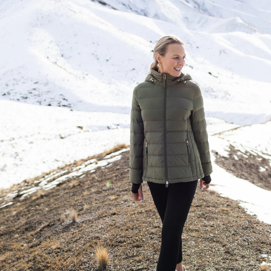Moke | Lucy Puffer Jacket | Olive Green