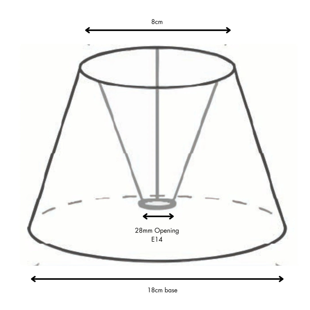 Apple Gingham Scalloped Ruflle Lamp Shade (For Rechargeable Lamp Base Only