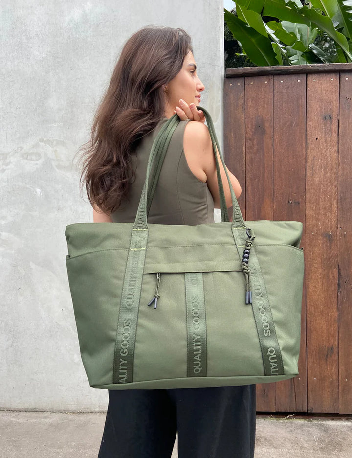 Simple | Jasper Large Tote | Army Green