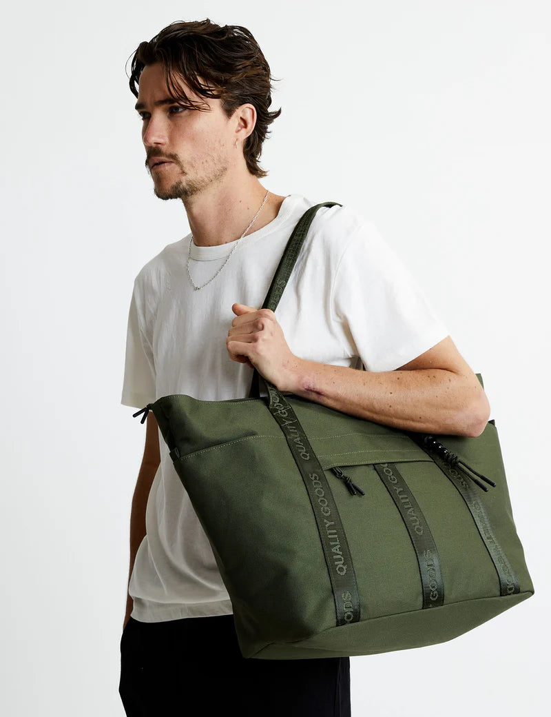 Simple | Jasper Large Tote | Army Green