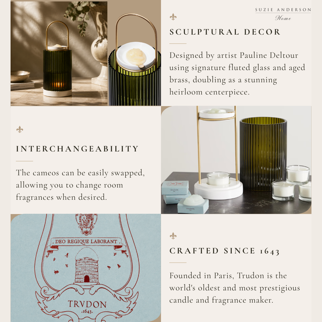 Trudon La Promeneuse Coffret | H: 29cm x D: 10.5cm | Includes 4 scented cameos &amp; 4 night lights