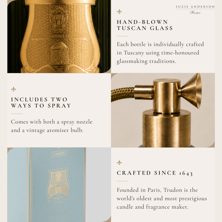 Trudon Carmen Liquid Soap 350ml | Bergamot, Tobacco, Leather