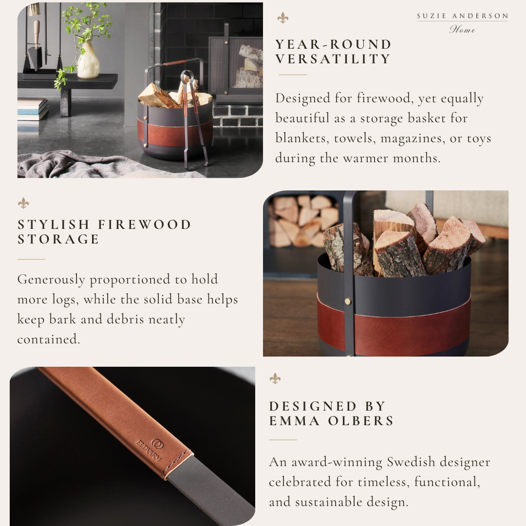Eldvarm Emma Log Basket | Havane