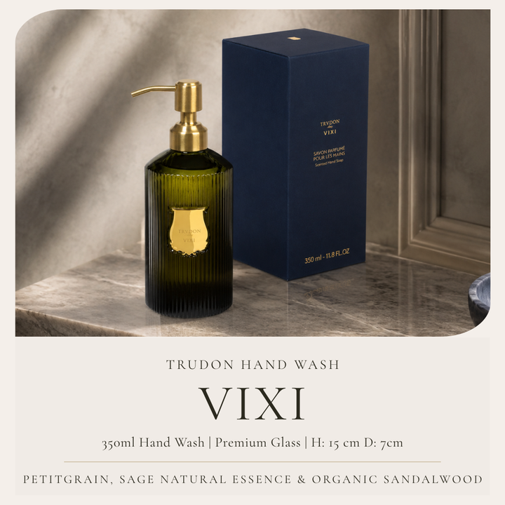 Trudon | Hand wash 350ml | VIXI | Petitgrain, Sage Natural Essence and Organic Sandalwood