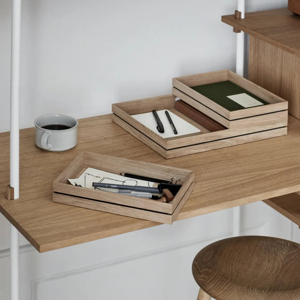 Organic Oak Organiser Tray | Small