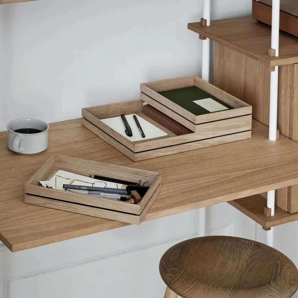 Organic Oak Organiser Tray | Large
