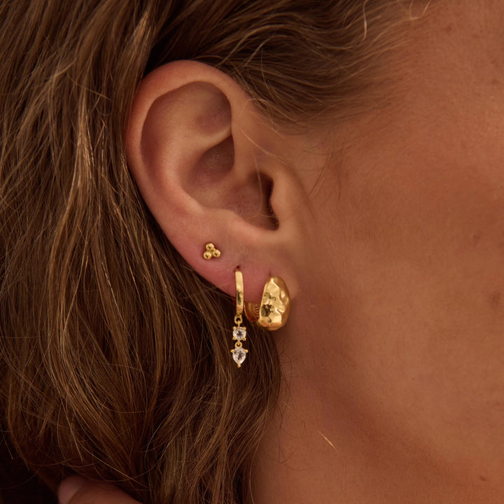 Dew Huggies | 18K Yellow Gold Plate | Murkani