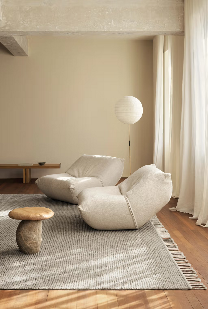 Armadillo Malawi Wool Rug | Feather *Dropship Only*