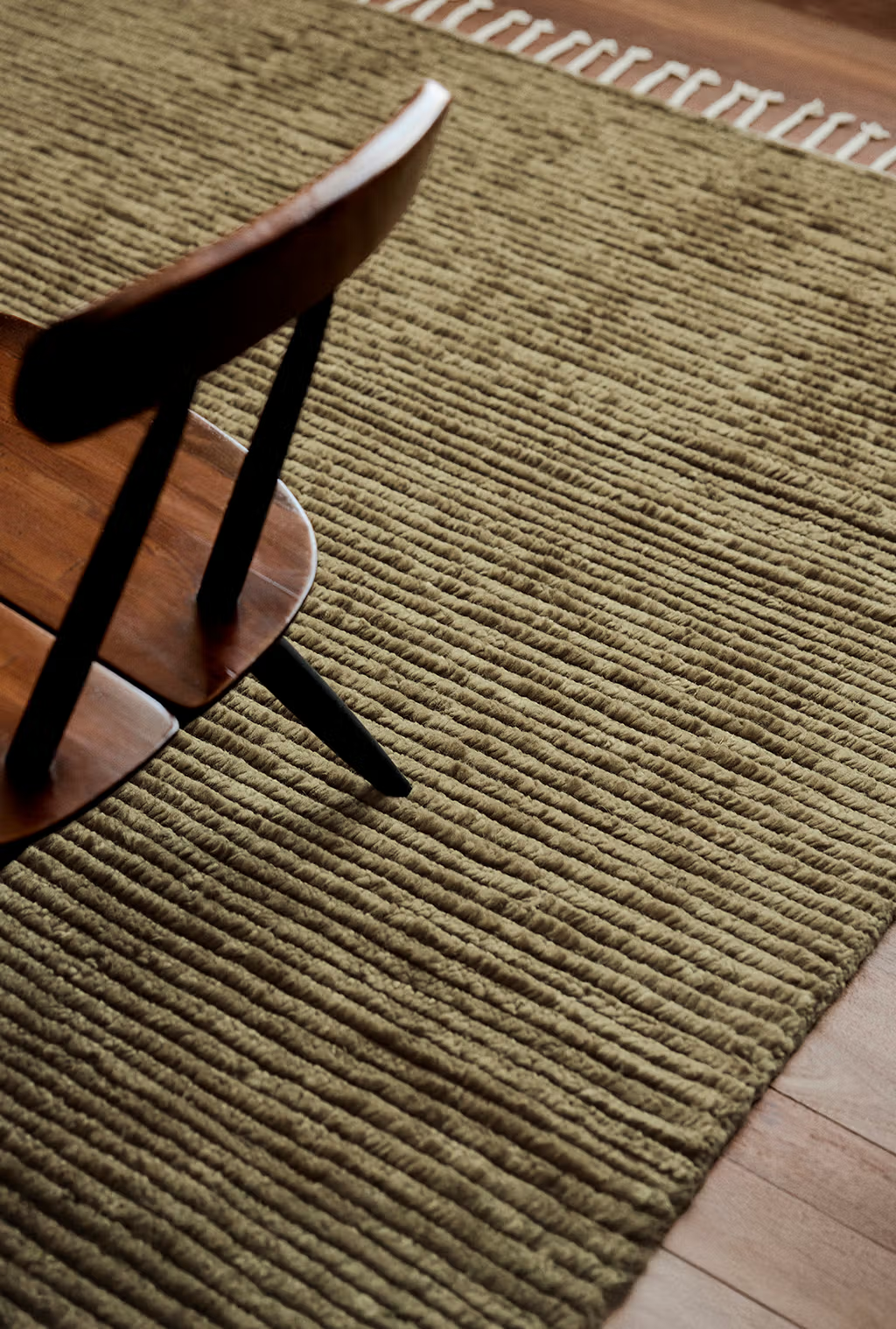 Armadillo Malawi Wool Rug | Olive *Dropship Only*