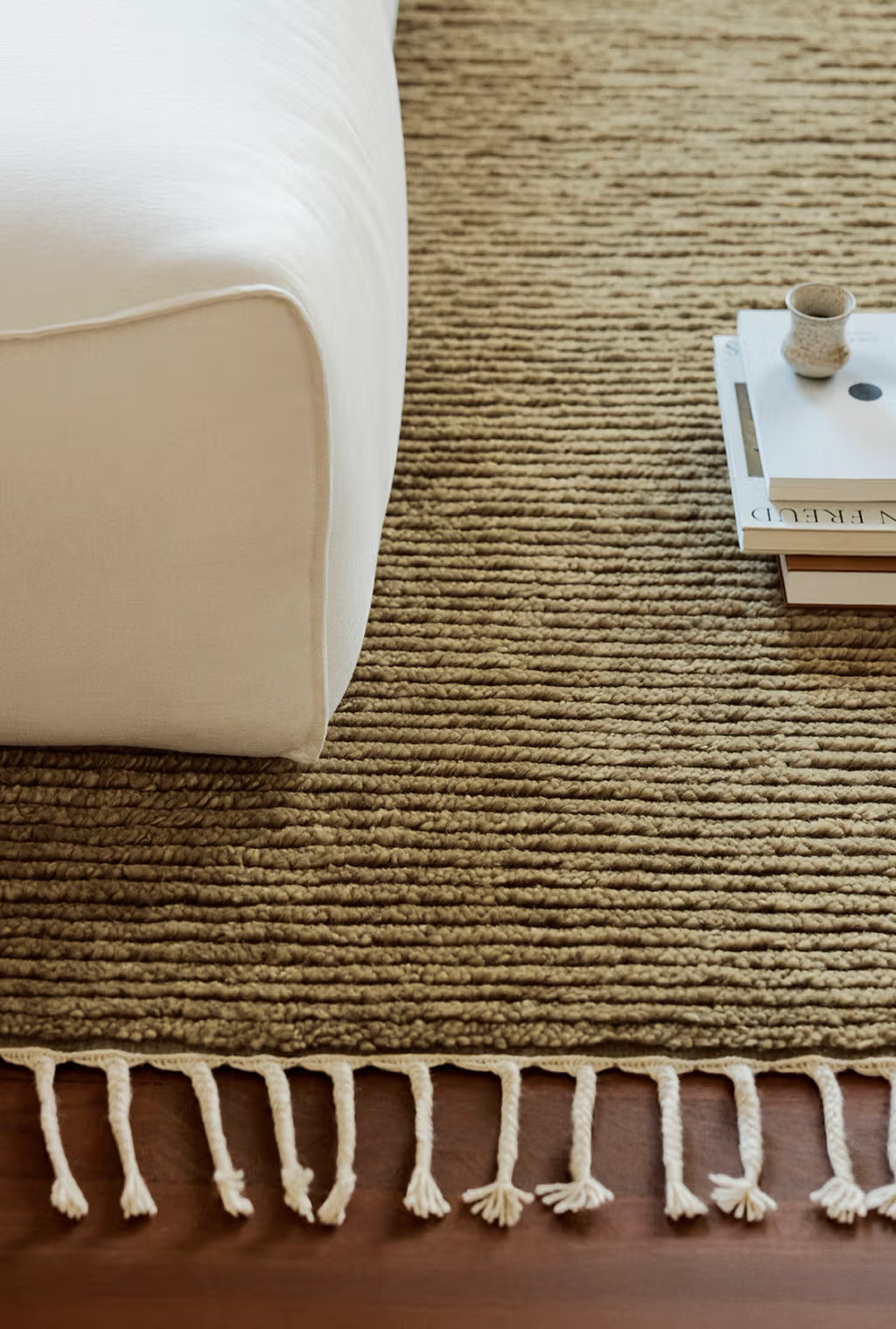 Armadillo Malawi Wool Rug | Olive *Dropship Only*