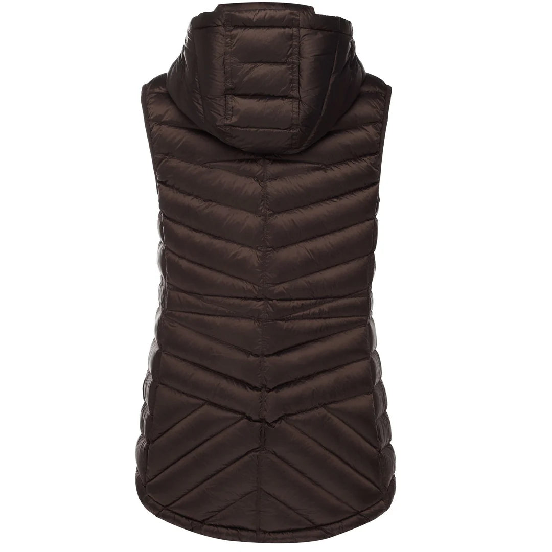Moke | Mary Claire Packable Puffer Vest | Chocolate