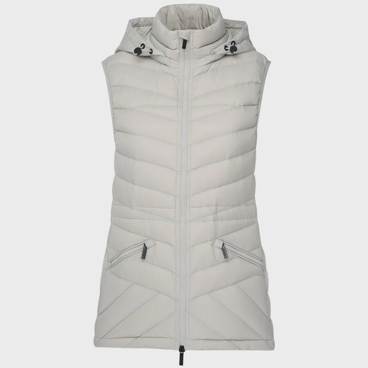Moke | Mary Claire Packable Puffer Vest | Silver