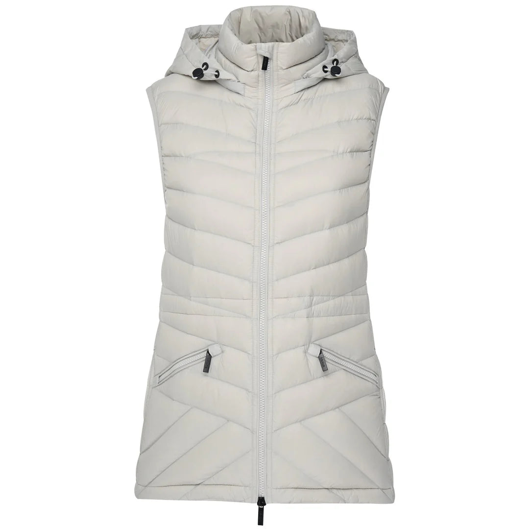 Moke | Mary Claire Packable Puffer Vest | Silver