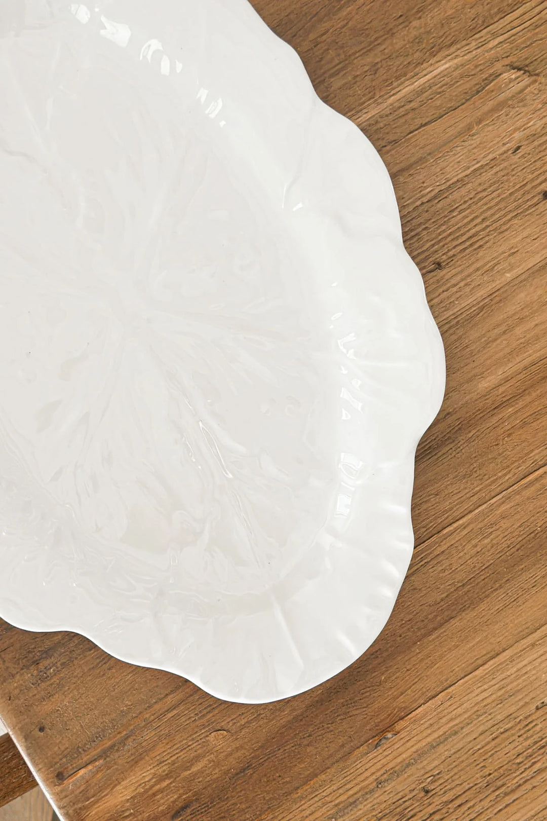 Cabbage Oval Platter 50cm | Melamine | White