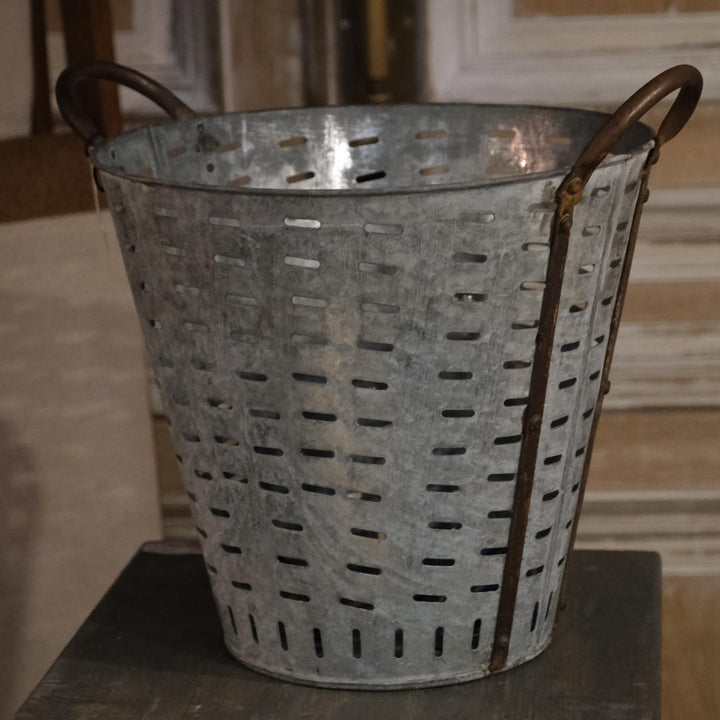 Metal Olive Picking Bucket