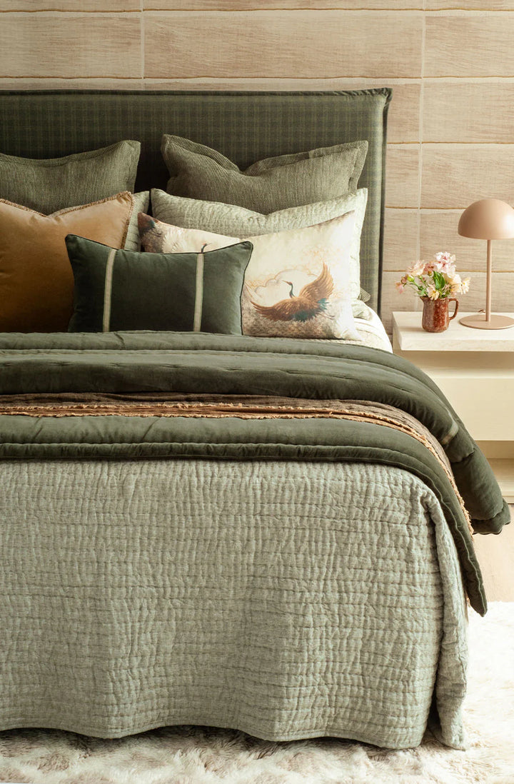 Luchesi Comforter | 200 x 200cm | Olive