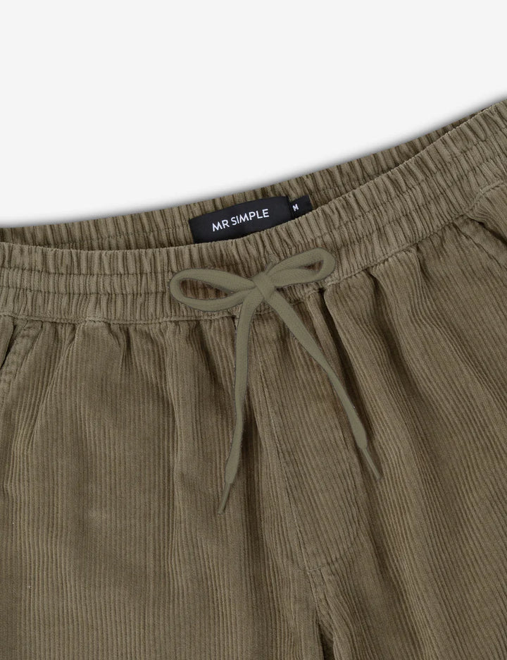 Simple | Burbank Elastic Cord Pant | Army